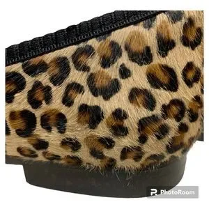 12.5 Del Toro Pony Hair Leopard Slippers Del Toro | Shoes | Del Toro Pony Hair Leopard Print Slip On  main image 3
